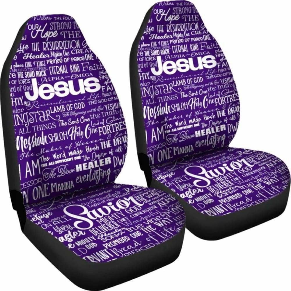 Names Of Jesus -  Purple/White