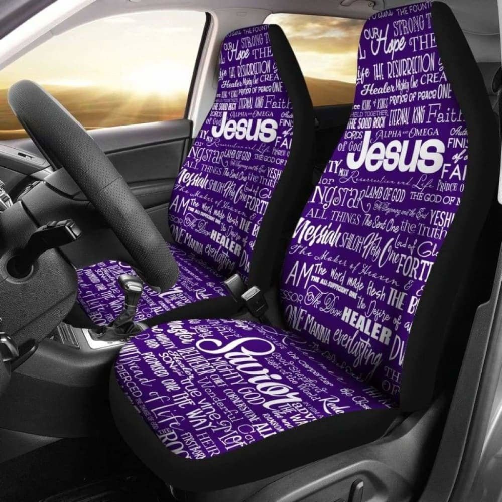 Names Of Jesus -  Purple/White