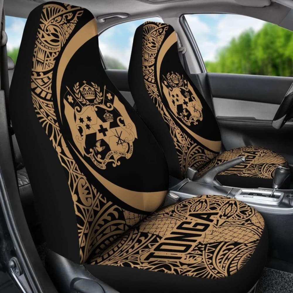 Tonga Polynesian Car Seat Covers Circle Style