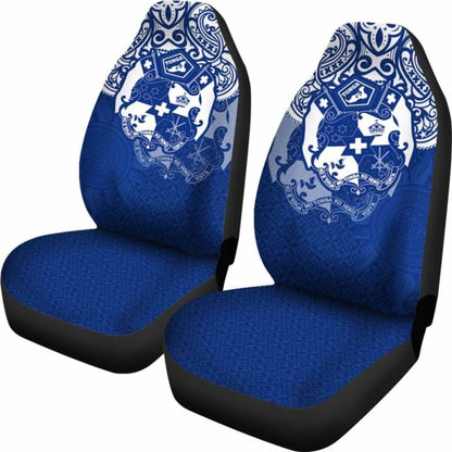 Tonga Polynesian Car Seat Covers  Tongan Pride (Bright Blue)