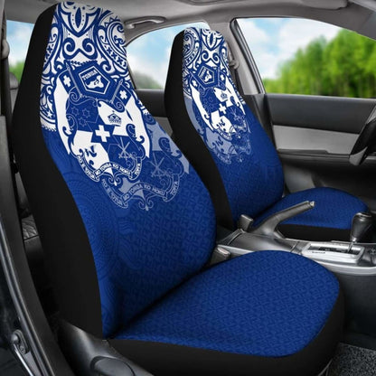 Tonga Polynesian Car Seat Covers  Tongan Pride (Bright Blue)