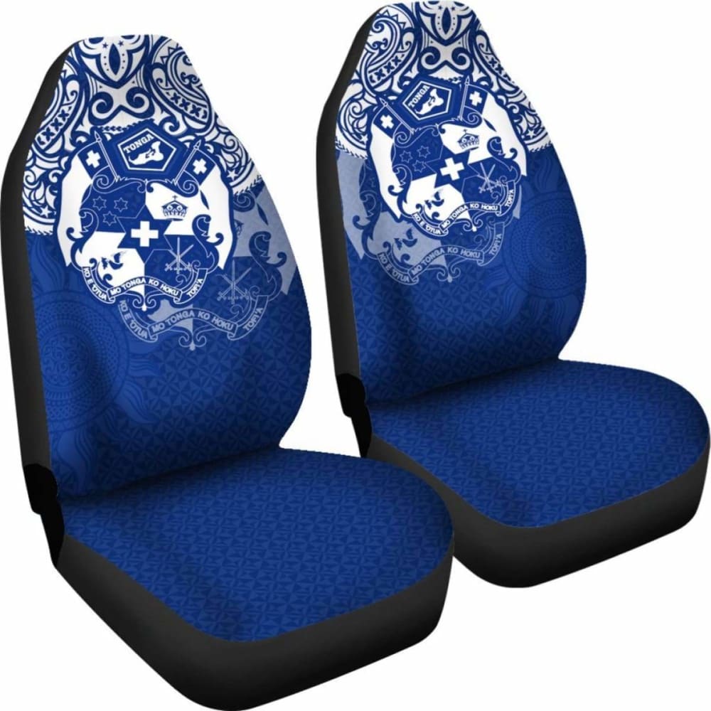 Tonga Polynesian Car Seat Covers  Tongan Pride (Bright Blue)
