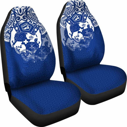 Tonga Polynesian Car Seat Covers  Tongan Pride (Bright Blue)