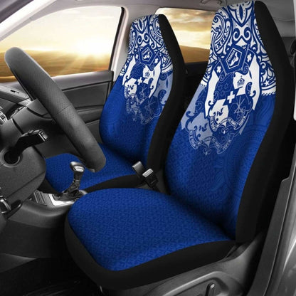 Tonga Polynesian Car Seat Covers  Tongan Pride (Bright Blue)