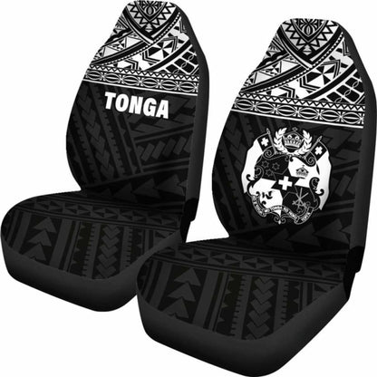 Tonga Polynesian Car Seat Covers Black -