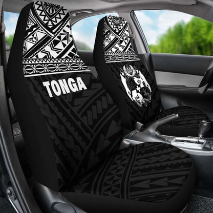 Tonga Polynesian Car Seat Covers Black -