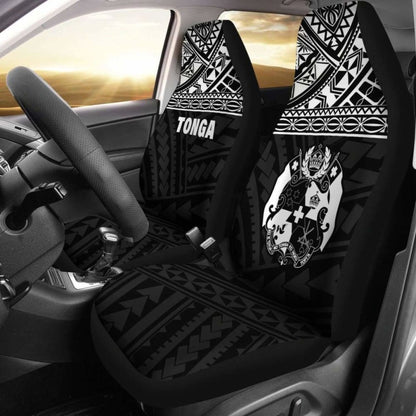 Tonga Polynesian Car Seat Covers Black -