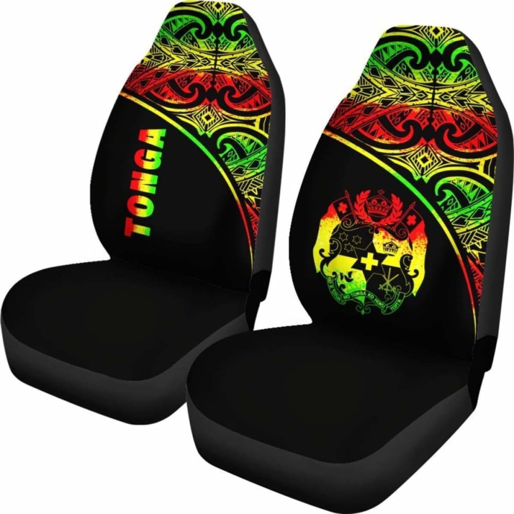 Tonga Polynesian Car Seat Covers - Reggae Curve -