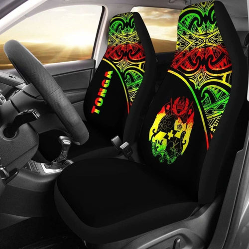Tonga Polynesian Car Seat Covers - Reggae Curve -