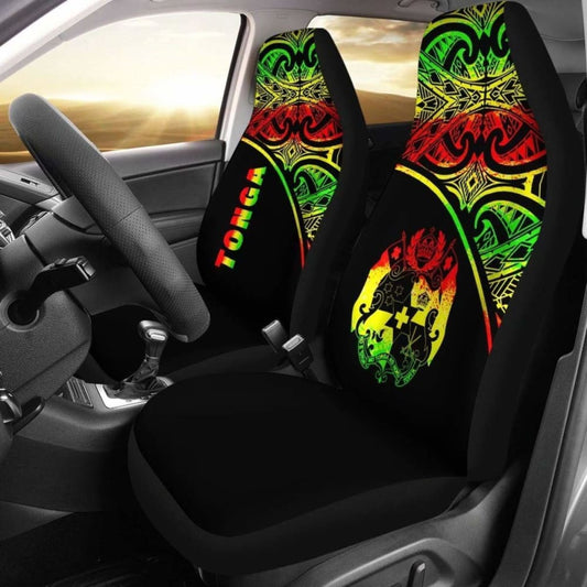 Tonga Polynesian Car Seat Covers - Reggae Curve -