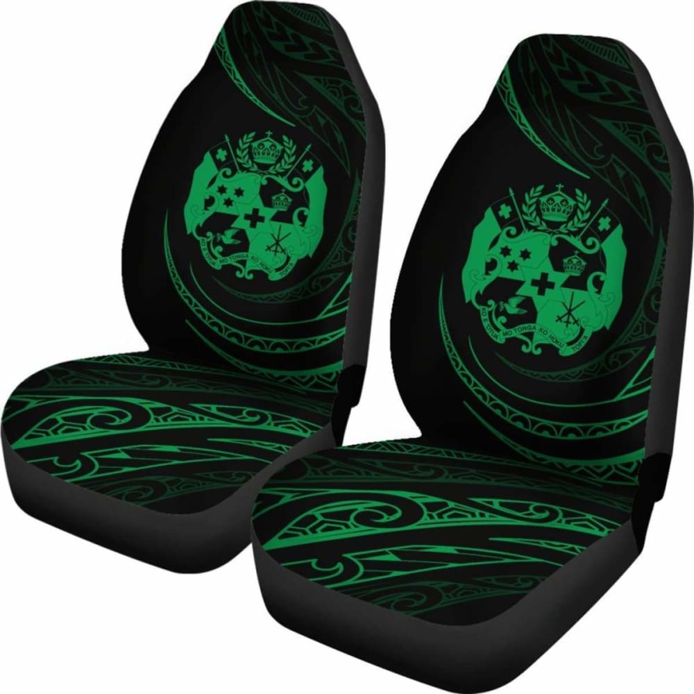 Tonga Car Seat Covers - \bGreen - Frida Style -