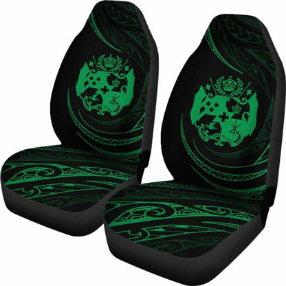 Tonga Car Seat Covers - \bGreen - Frida Style -