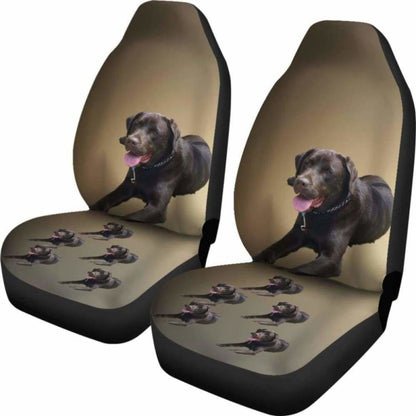 Chocolate Labrador Car Seat Cover