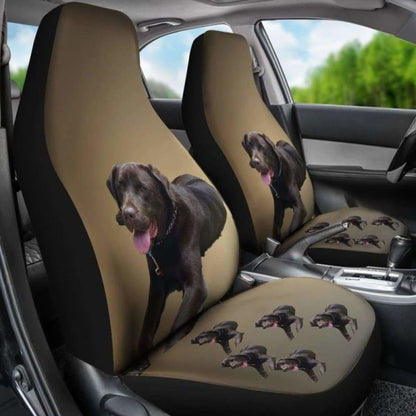 Chocolate Labrador Car Seat Cover