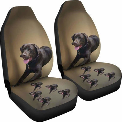 Chocolate Labrador Car Seat Cover