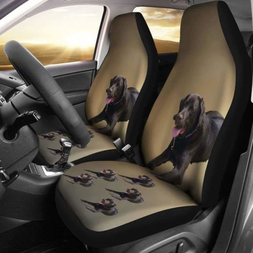 Chocolate Labrador Car Seat Cover