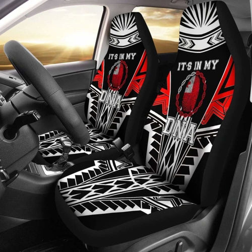 Tonga Car Seat Covers - It'S In My Dna Red Color -