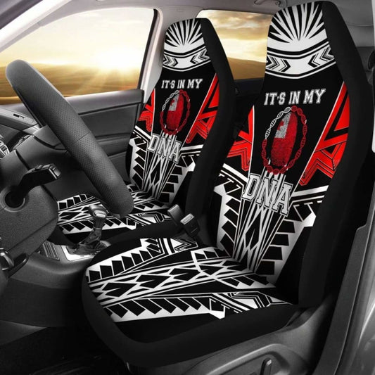 Tonga Car Seat Covers - It'S In My Dna Red Color -