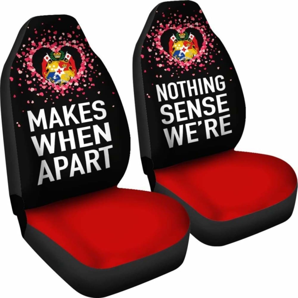 Tonga Car Seat Covers Couple Valentine Nothing Make Sense (Set Of Two)