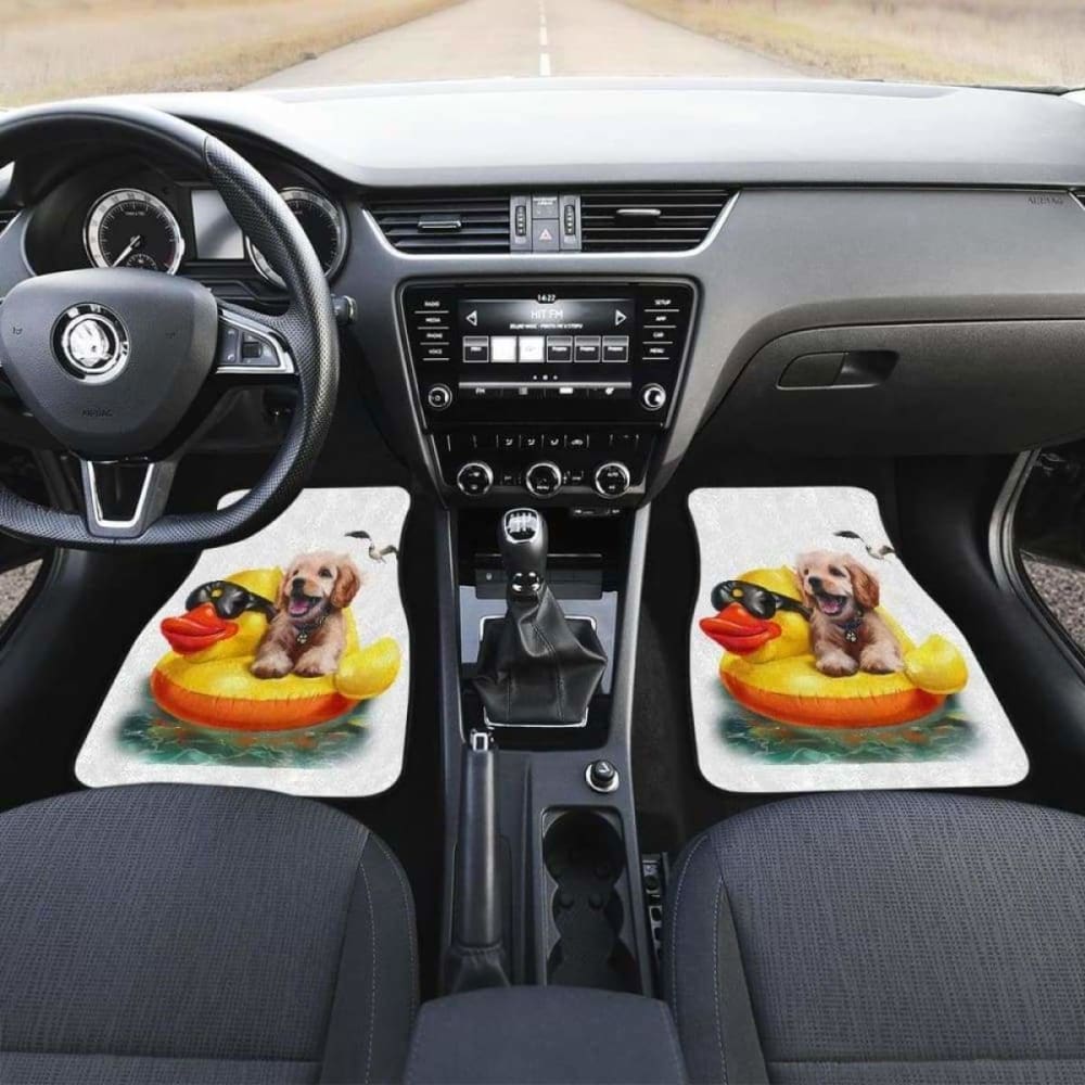 Dog And Duck Cute Funny Car Floor Mats