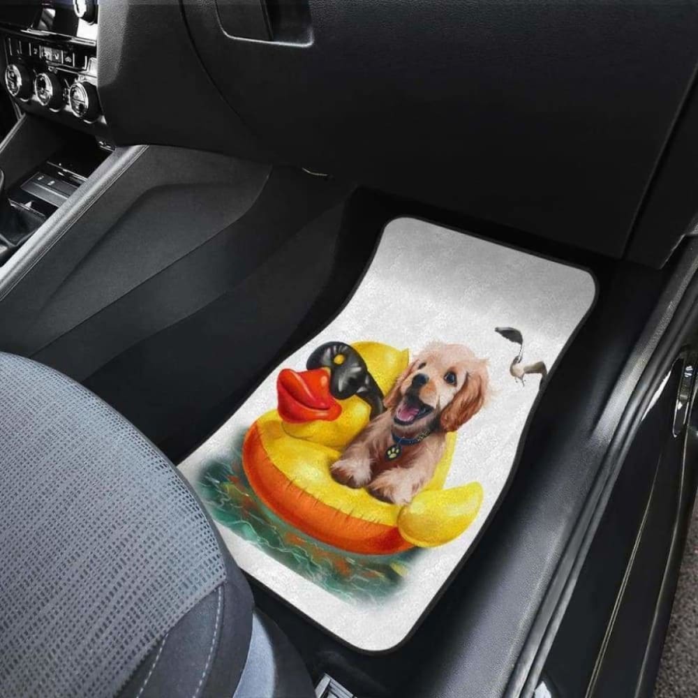 Dog And Duck Cute Funny Car Floor Mats