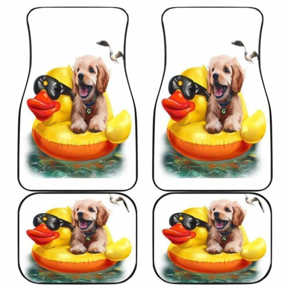 Dog And Duck Cute Funny Car Floor Mats