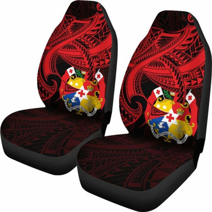 Tonga Car Seat Covers - Seal Tonga With Curve Patterns -
