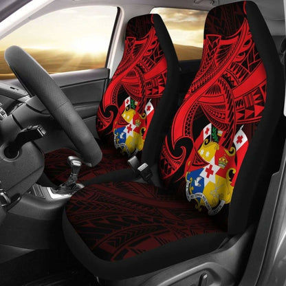 Tonga Car Seat Covers - Seal Tonga With Curve Patterns -