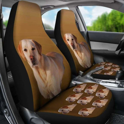 Yellow Labrador Car Seat Cover