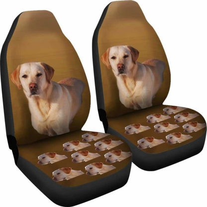 Yellow Labrador Car Seat Cover