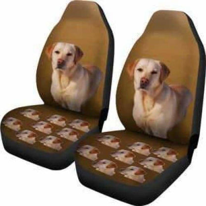 Yellow Labrador Car Seat Cover