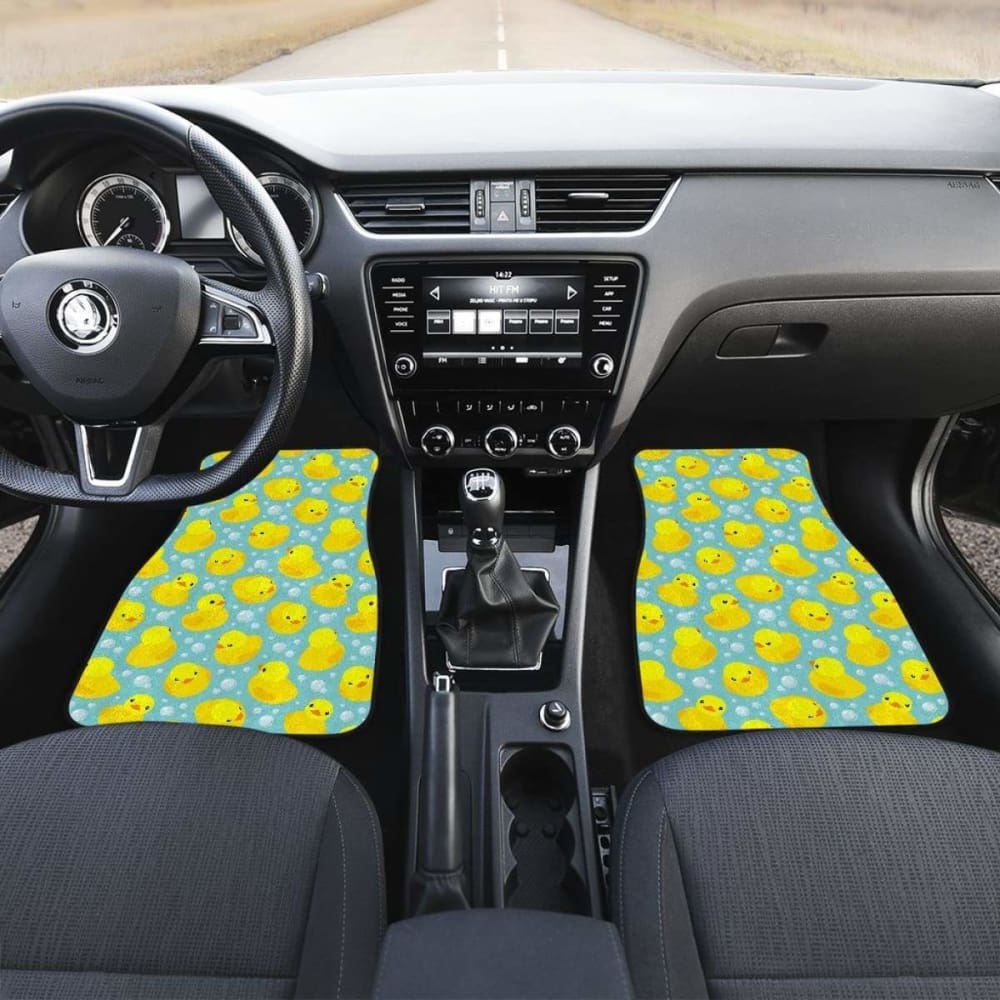 Duck Pattern Print Design  Front And Back Car Mats
