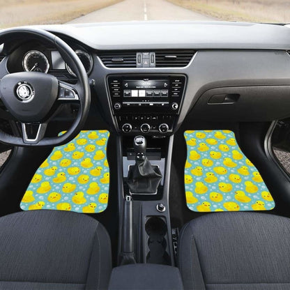 Duck Pattern Print Design  Front And Back Car Mats
