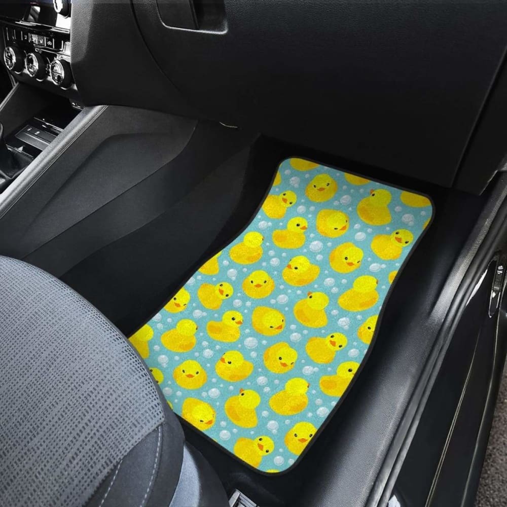 Duck Pattern Print Design  Front And Back Car Mats