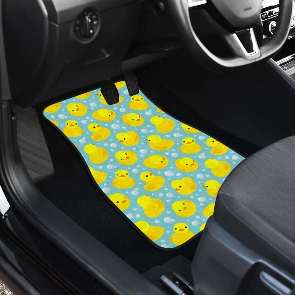 Duck Pattern Print Design  Front And Back Car Mats