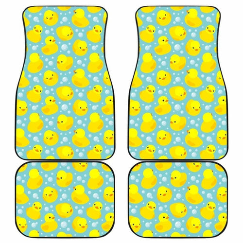 Duck Pattern Print Design  Front And Back Car Mats