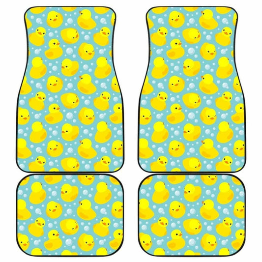 Duck Pattern Print Design  Front And Back Car Mats