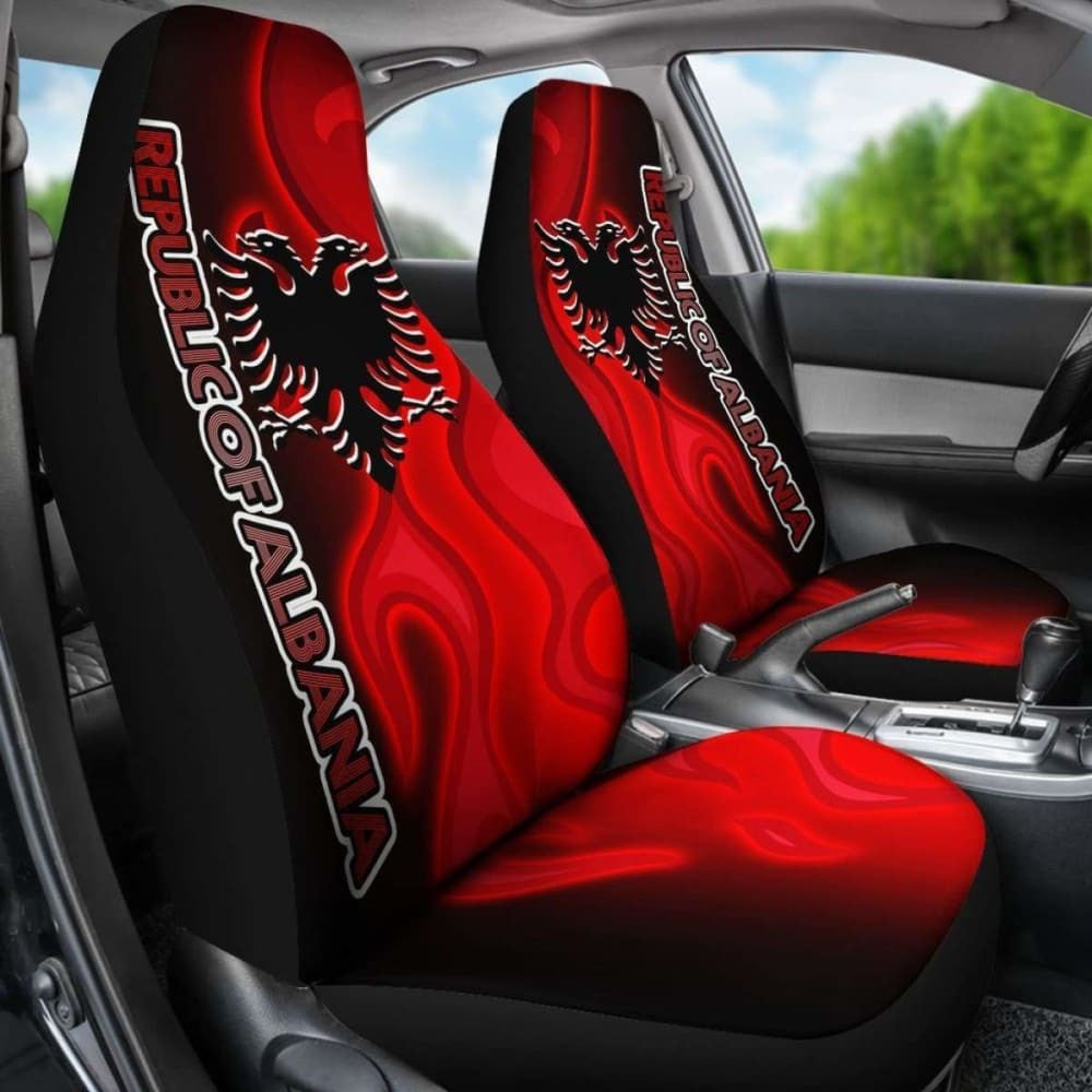 Albania Car Seat Covers - Albanian Flame -