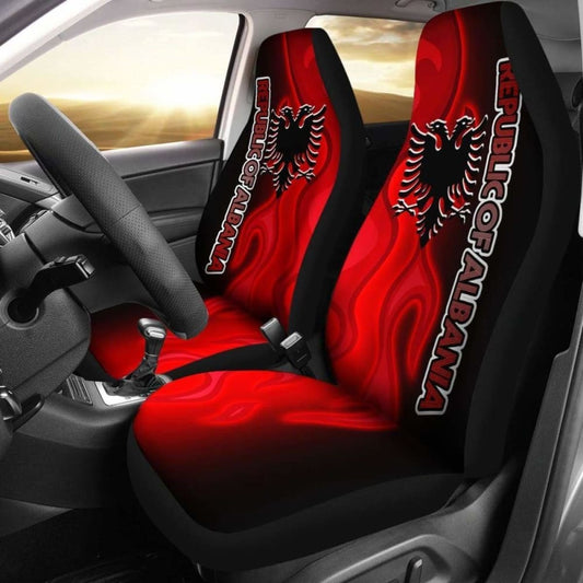 Albania Car Seat Covers - Albanian Flame -