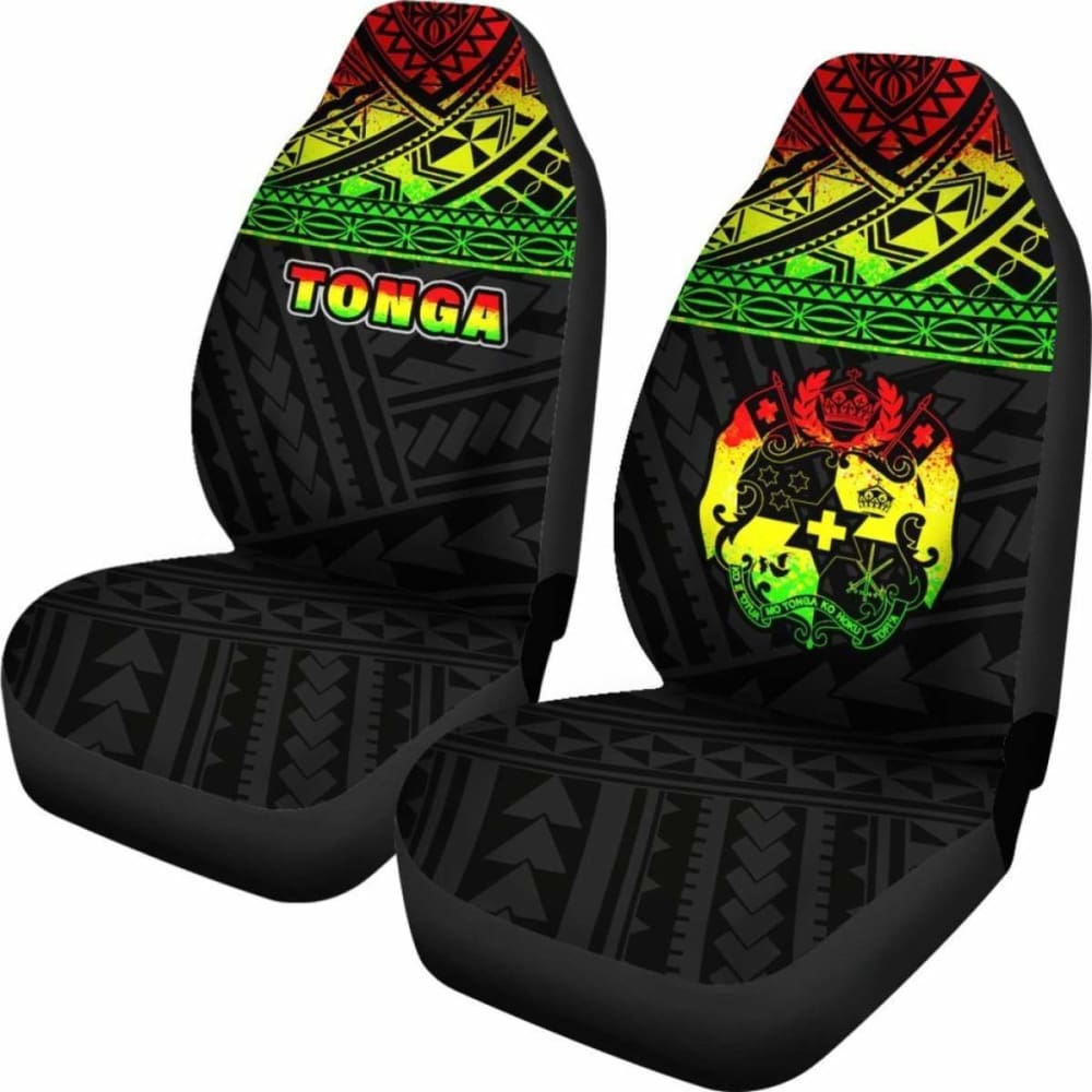 Tonga Polynesian Car Seat Covers Reggae -