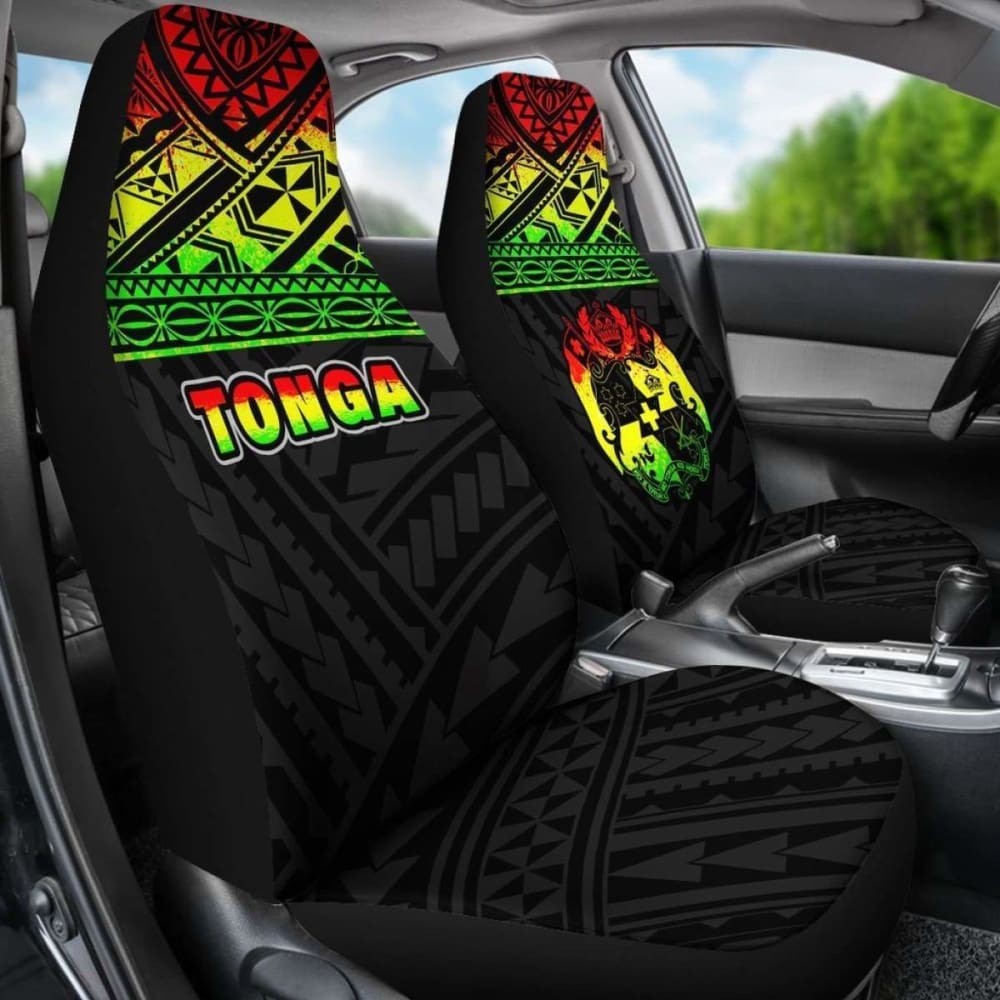 Tonga Polynesian Car Seat Covers Reggae -