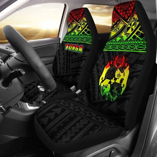 Tonga Polynesian Car Seat Covers Reggae -
