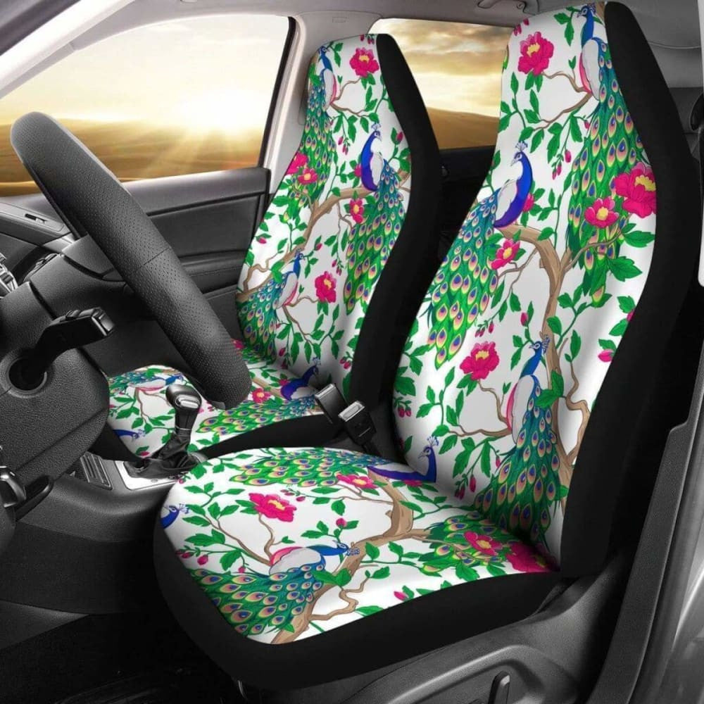 Beautiful Peacock Car Seat Covers