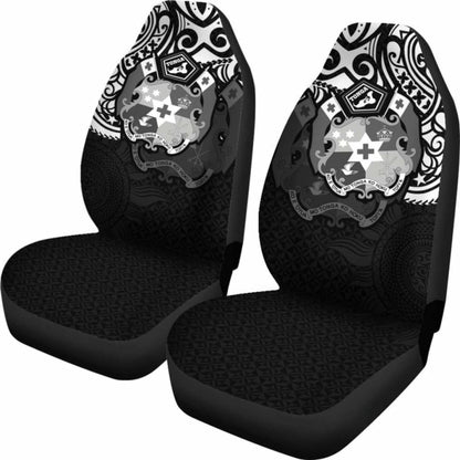 Tonga Polynesian Car Seat Covers - Tongan Pride (White)-
