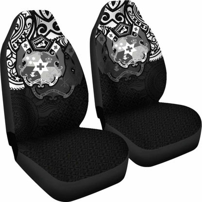 Tonga Polynesian Car Seat Covers - Tongan Pride (White)-