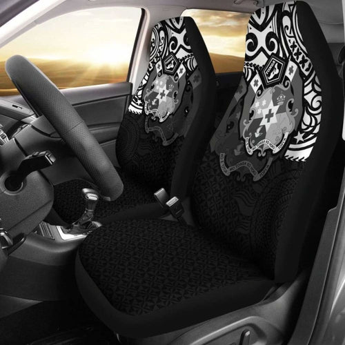 Tonga Polynesian Car Seat Covers - Tongan Pride (White)-