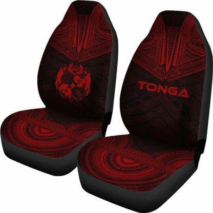 Tonga Polynesian Chief Car Seat Cover Red Version