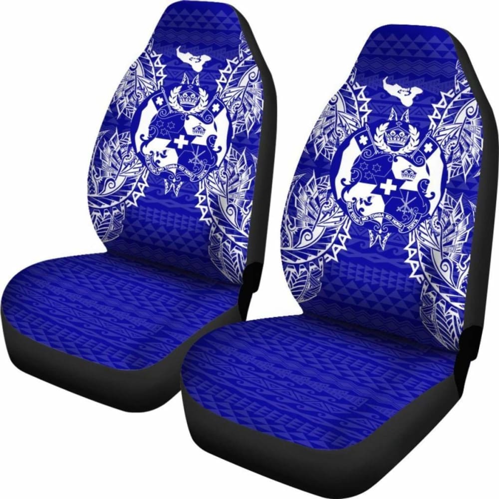Tonga Polynesia Car Seat Cover Map Blue