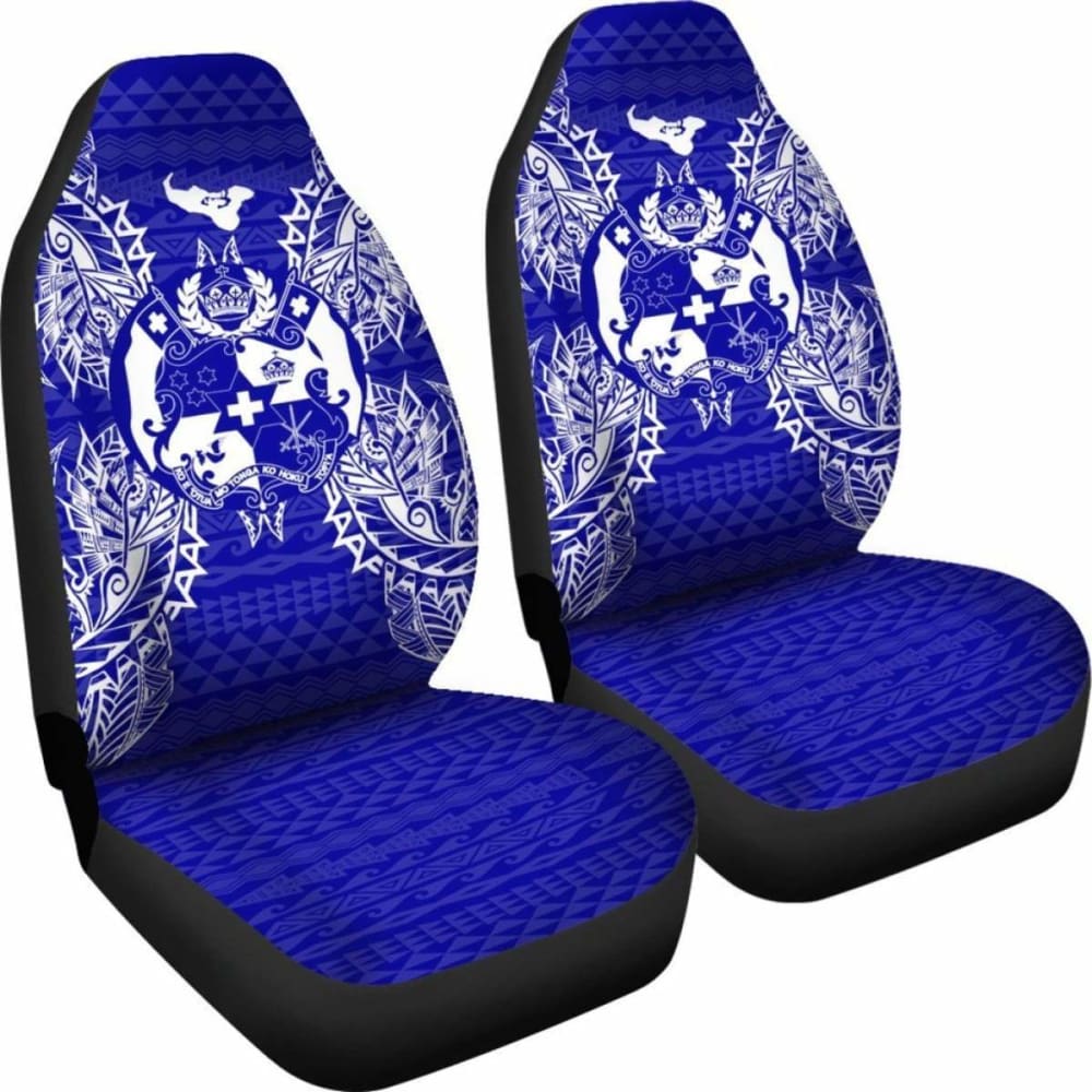 Tonga Polynesia Car Seat Cover Map Blue