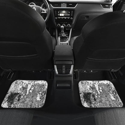 White Grunge Art Car Floor Mats